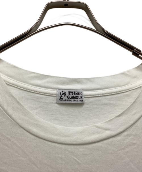 Hysteric Glamour（ヒステリックグラマー）Hysteric Glamour (ヒステリックグラマー) ビッグシルエットTシャツ ホワイト サイズ:Freeの古着・服飾アイテム
