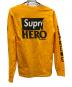 Supreme (シュプリーム) ANTIHERO (アンタイヒーロー) Long Sleeve Logo L/S TEE オレンジ サイズ:M：6000円