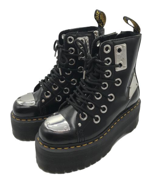 Dr.Martens（ドクターマーチン）Dr.Martens (ドクターマーチン) 厚底デザインブーツ ブラック サイズ:US6の古着・服飾アイテム