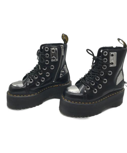Dr.Martens（ドクターマーチン）Dr.Martens (ドクターマーチン) 厚底デザインブーツ ブラック サイズ:US6の古着・服飾アイテム