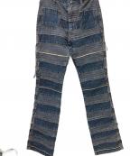 Hysteric Glamourヒステリックグラマー）の古着「スクラッチフレアデニムパンツ」｜ブルー