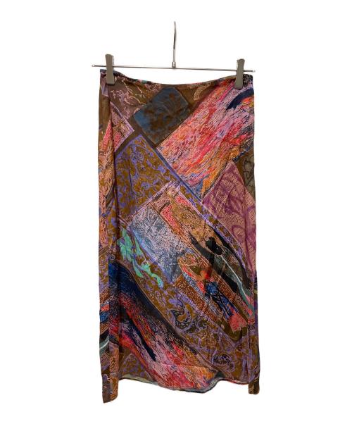DIESEL（ディーゼル）DIESEL (ディーゼル) 総柄スカート マルチカラー サイズ:38の古着・服飾アイテム