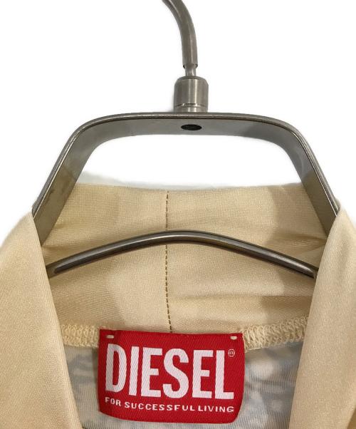 DIESEL（ディーゼル）DIESEL (ディーゼル) T-IMUNセカンドスキンカットソー ベージュ×グリーン サイズ:Sの古着・服飾アイテム