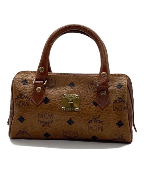 MCM（エムシーエム）MCM (エムシーエム) ミニボストンバッグ ブラウンの古着・服飾アイテム