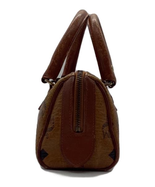 MCM（エムシーエム）MCM (エムシーエム) ミニボストンバッグ ブラウンの古着・服飾アイテム