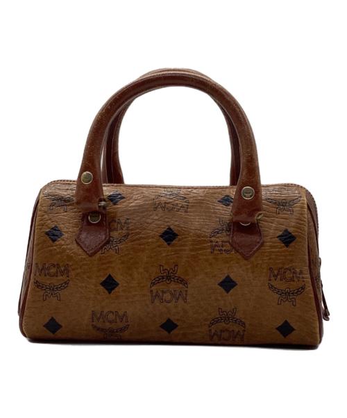 MCM（エムシーエム）MCM (エムシーエム) ミニボストンバッグ ブラウンの古着・服飾アイテム