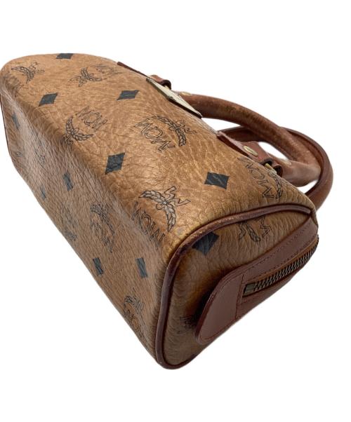 MCM（エムシーエム）MCM (エムシーエム) ミニボストンバッグ ブラウンの古着・服飾アイテム