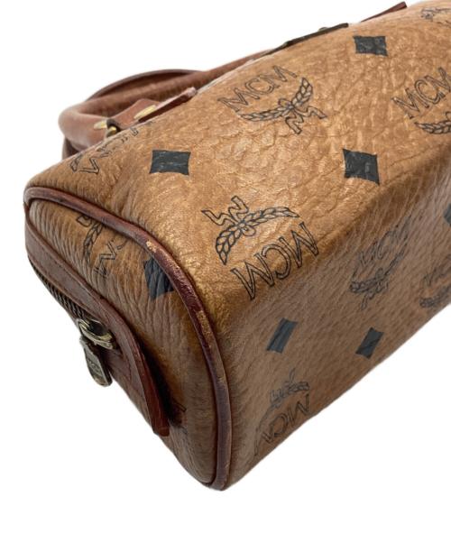 MCM（エムシーエム）MCM (エムシーエム) ミニボストンバッグ ブラウンの古着・服飾アイテム