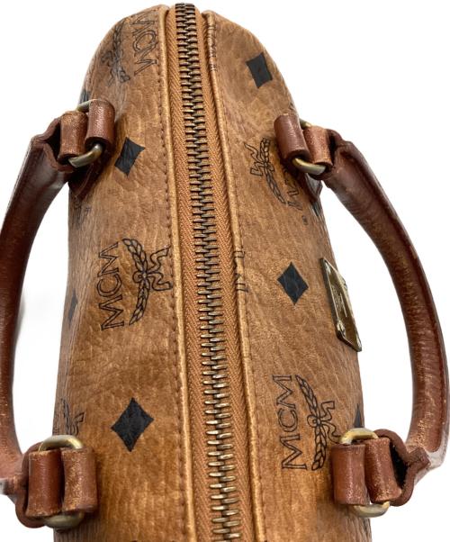 MCM（エムシーエム）MCM (エムシーエム) ミニボストンバッグ ブラウンの古着・服飾アイテム