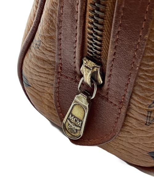 MCM（エムシーエム）MCM (エムシーエム) ミニボストンバッグ ブラウンの古着・服飾アイテム