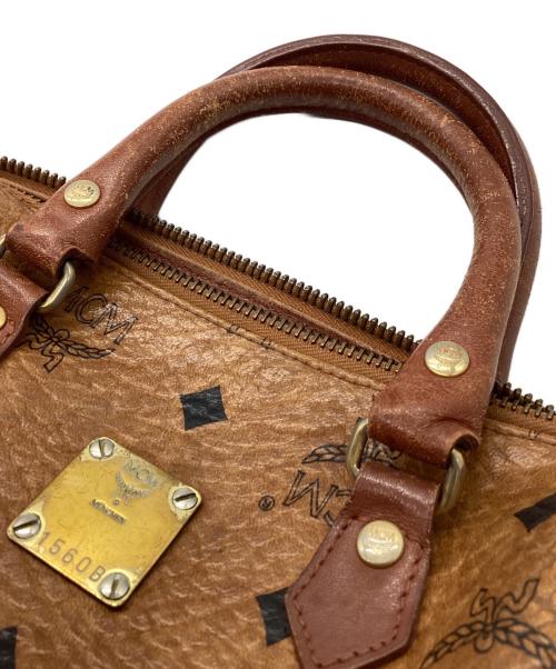 MCM（エムシーエム）MCM (エムシーエム) ミニボストンバッグ ブラウンの古着・服飾アイテム