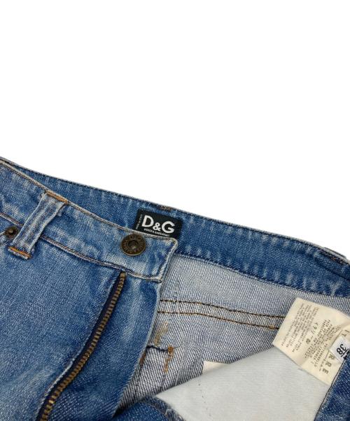 DOLCE & GABBANA（ドルチェ＆ガッバーナ）DOLCE & GABBANA (ドルチェ＆ガッバーナ) フリンジデザインスカート ブルー サイズ:38の古着・服飾アイテム