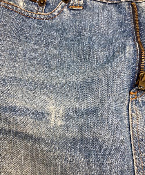 DOLCE & GABBANA（ドルチェ＆ガッバーナ）DOLCE & GABBANA (ドルチェ＆ガッバーナ) フリンジデザインスカート ブルー サイズ:38の古着・服飾アイテム