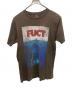 FUCT（ファクト）の古着「プリントTシャツ」｜ブラウン