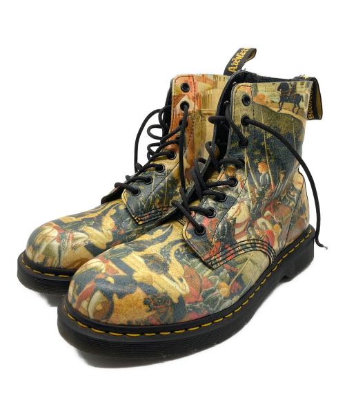 Dr.Martens（ドクターマーチン）Dr.Martens (ドクターマーチン) PASCALアートブーツ ベージュ サイズ:EU42の古着・服飾アイテム
