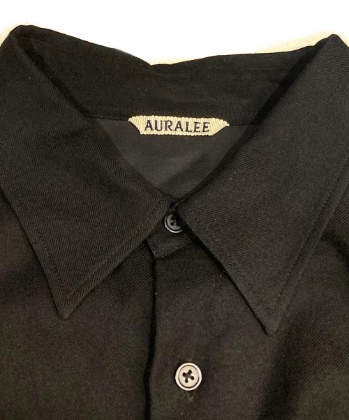 AURALEE（オーラリー）AURALEE (オーラリー) SUPER LIGHT WOOL SHIRTS ブラック サイズ:5の古着・服飾アイテム
