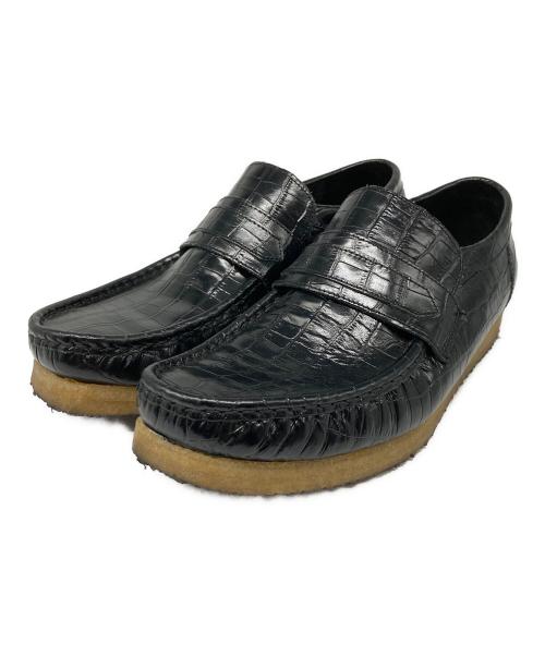 CLARKS（クラークス）CLARKS (クラークス) Walla Loafer Black Croc ブラック サイズ:26.5cmの古着・服飾アイテム