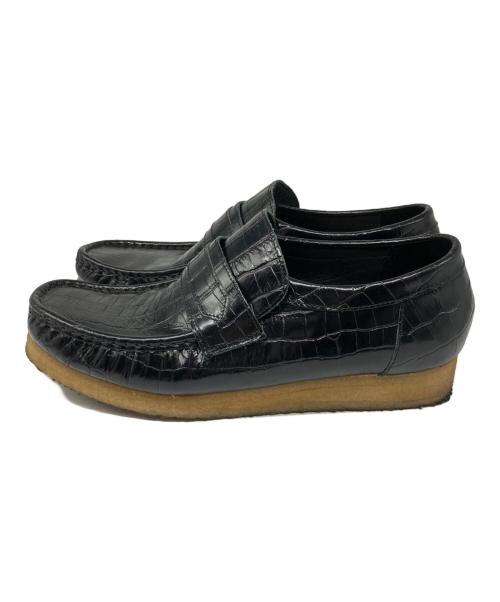 CLARKS（クラークス）CLARKS (クラークス) Walla Loafer Black Croc ブラック サイズ:26.5cmの古着・服飾アイテム
