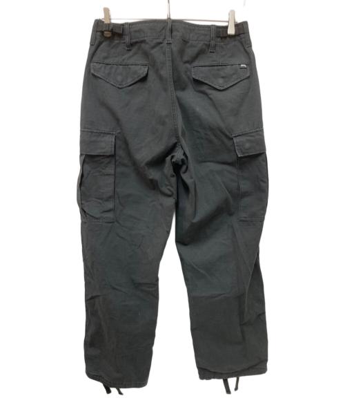 stussy（ステューシー）stussy (ステューシー) MILITARY CARGO PANT RIPSTOP ブラック サイズ:28の古着・服飾アイテム