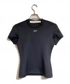 OFFWHITEオフホワイト）の古着「ボンディングロゴカットソー」｜ブラック