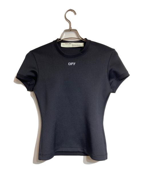 OFFWHITE（オフホワイト）OFFWHITE (オフホワイト) ボンディングロゴカットソー ブラック サイズ:40の古着・服飾アイテム
