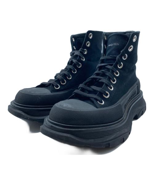 ALEXANDER McQUEEN（アレキサンダーマックイーン）ALEXANDER McQUEEN (アレキサンダーマックイーン) TREAD SLICK HIGH Boots ブラック サイズ:36の古着・服飾アイテム