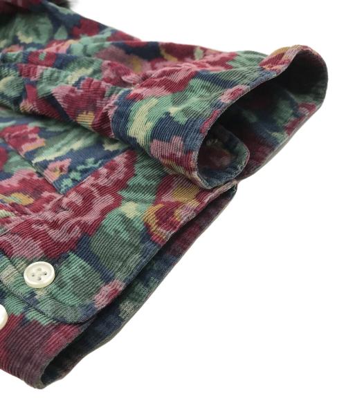 SUPREME（シュプリーム）Supreme (シュプリーム) Digi Floral Corduroy Shirt グリーン×パープル サイズ:Lの古着・服飾アイテム