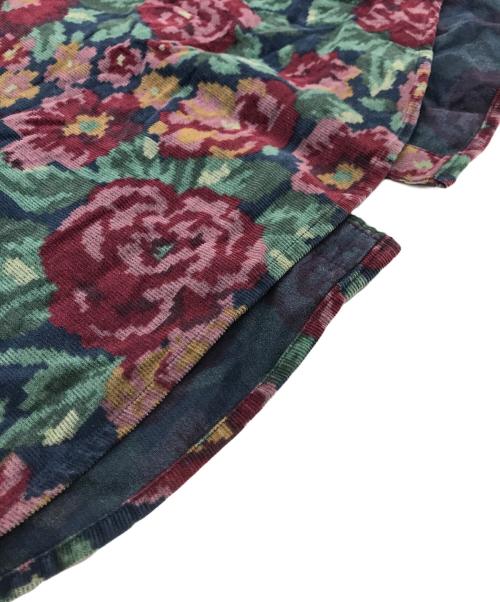 SUPREME（シュプリーム）Supreme (シュプリーム) Digi Floral Corduroy Shirt グリーン×パープル サイズ:Lの古着・服飾アイテム