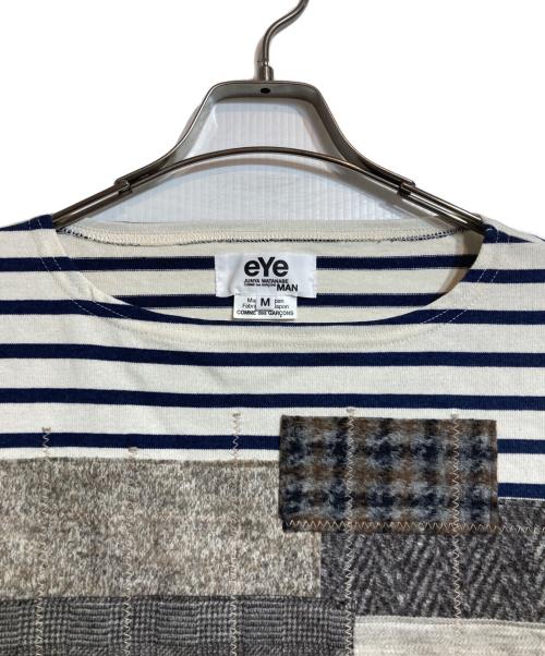 eYe COMME des GARCONS JUNYAWATANABE MAN（アイ コム デ ギャルソン ジュンヤ ワタナベ マン）eYe COMME des GARCONS JUNYAWATANABE MAN (アイ コム デ ギャルソン ジュンヤ ワタナベ マン) パッチワークボーダーカットソー ベージュ サイズ:Mの古着・服飾アイテム