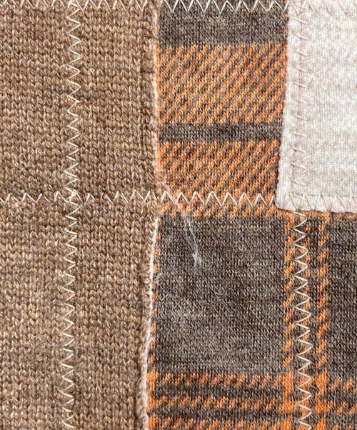 eYe COMME des GARCONS JUNYAWATANABE MAN（アイ コム デ ギャルソン ジュンヤ ワタナベ マン）eYe COMME des GARCONS JUNYAWATANABE MAN (アイ コム デ ギャルソン ジュンヤ ワタナベ マン) パッチワークボーダーカットソー ベージュ サイズ:Mの古着・服飾アイテム