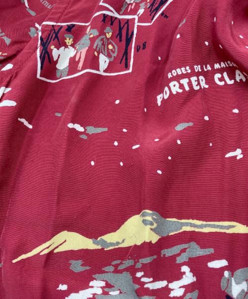 Porter Classic（ポータークラシック）Porter Classic (ポータークラシック) フィルムアロハシャツ レッド サイズ:Ｌの古着・服飾アイテム