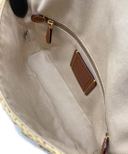 COACH（コーチ）COACH (コーチ) ソフトタビーストローショルダーバッグ ベージュの古着・服飾アイテム