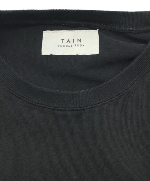 TAIN DOUBLE PUSH（タイン ダブルプッシュ）TAIN DOUBLE PUSH (タイン ダブルプッシュ) 刺繍ロングスリーブカットソー ブラック サイズ:-の古着・服飾アイテム