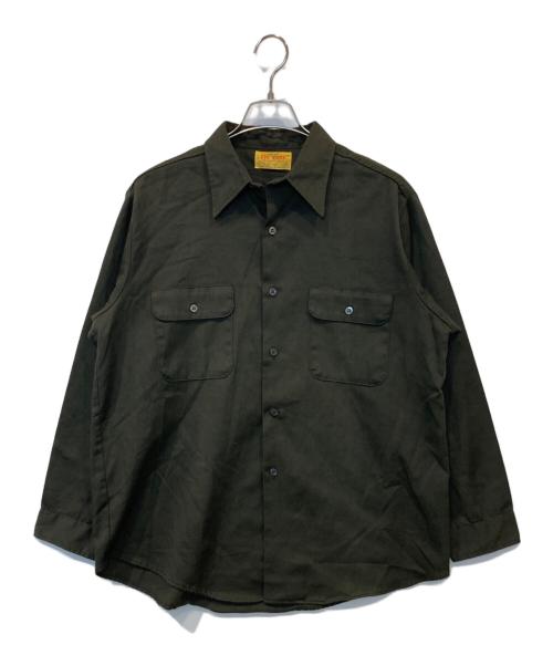 BIG YANK（ビッグヤンク）BIG YANK (ビッグヤンク) 70’Sワークシャツ カーキ サイズ:表記がないため不明の古着・服飾アイテム