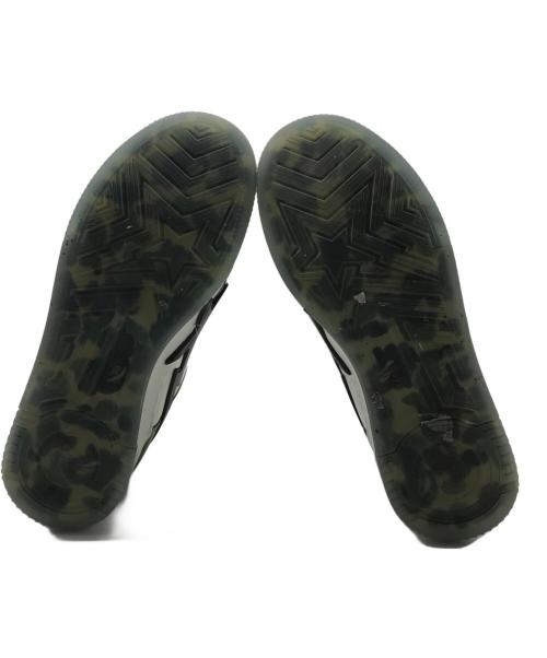 A BATHING APE（ア ベイシング エイプ）A BATHING APE (ア ベイシング エイプ) BAPESTA OS グリーン×ホワイト サイズ:27.5の古着・服飾アイテム