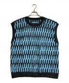 NAMESAKEネイムセイク）の古着「ニットベスト」｜ブルー
