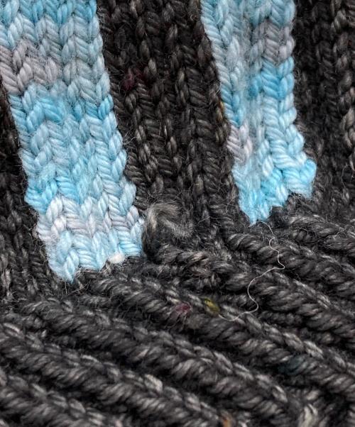 NAMESAKE（ネイムセイク）namesake (ネイムセイク) ニットベスト ブルー サイズ:XLの古着・服飾アイテム