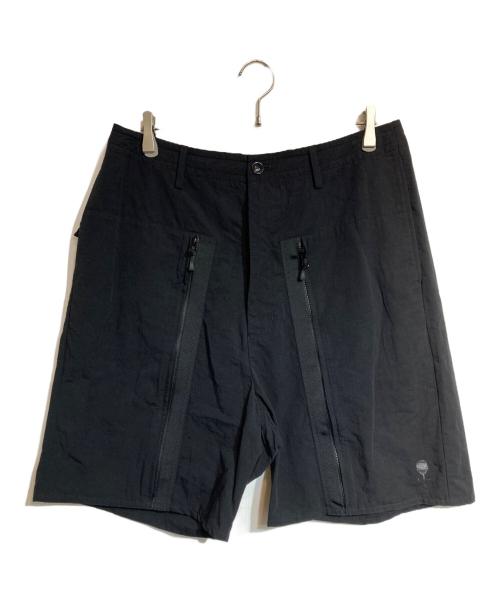 D-VEC（ディーベック）D-VEC (ディーベック) ALMOSTBLACK (オールモストブラック) WATER REPELLENT NATURAL FABRIC SHORT PANTS ブラック サイズ:3の古着・服飾アイテム