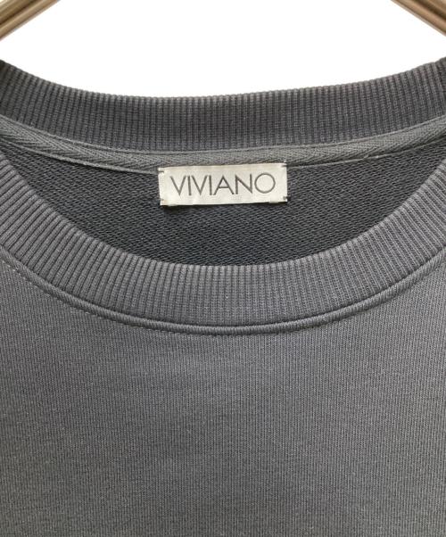 VIVIANO（ヴィヴィアーノ）VIVIANO (ヴィヴィアーノ) スウェットチュールレイヤードワンピース ブラック サイズ:FREEの古着・服飾アイテム