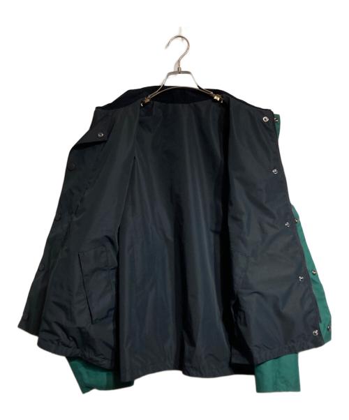 Barbour（バブアー）Barbour (バブアー) Adam et Rope (アダム エ ロペ) TRANSPORT REVERSIBLE BLOUSON ブラック×グリーン サイズ:40の古着・服飾アイテム