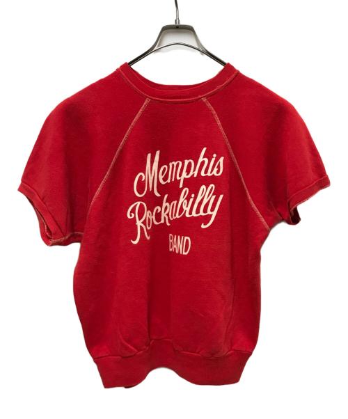 Wrangler（ラングラー）Wrangler (ラングラー) 半袖プリントスウェット レッド サイズ:Ｌの古着・服飾アイテム