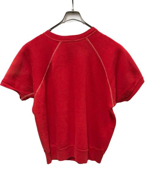 Wrangler（ラングラー）Wrangler (ラングラー) 半袖プリントスウェット レッド サイズ:Ｌの古着・服飾アイテム