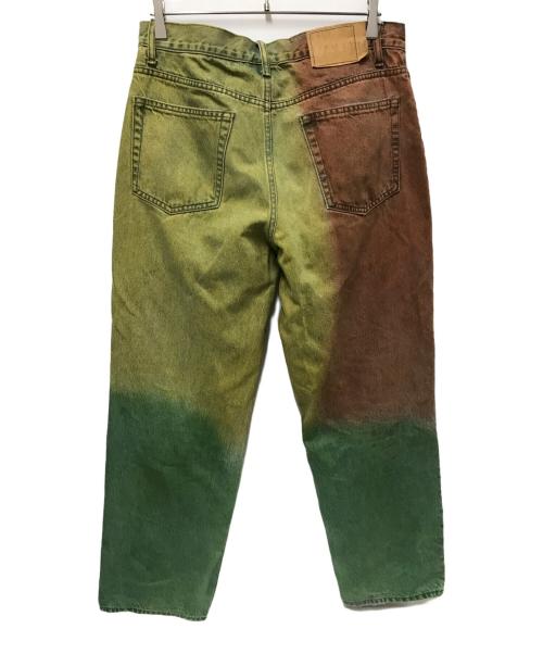 thisisneverthat（ディスイズネバーザット）thisisneverthat (ディスイズネバーザット) レギュラージーンズマルチ ブルー×グリーン サイズ:Lの古着・服飾アイテム