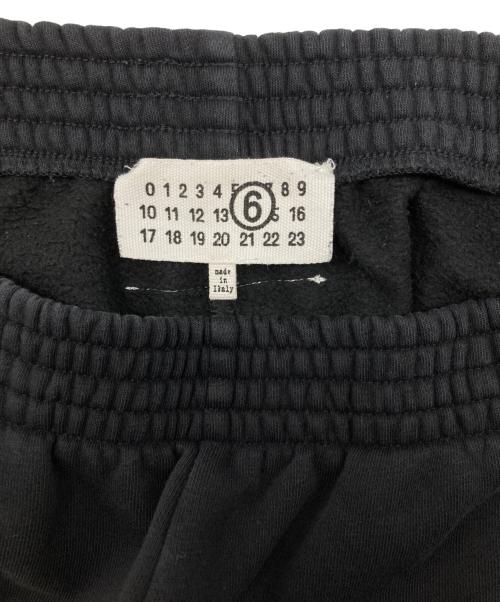 MM6 Maison Margiela（エムエムシックスメゾンマルジェラ）MM6 Maison Margiela (エムエムシックスメゾンマルジェラ) 再構築バギースウェットパンツ ブラック サイズ:Mの古着・服飾アイテム
