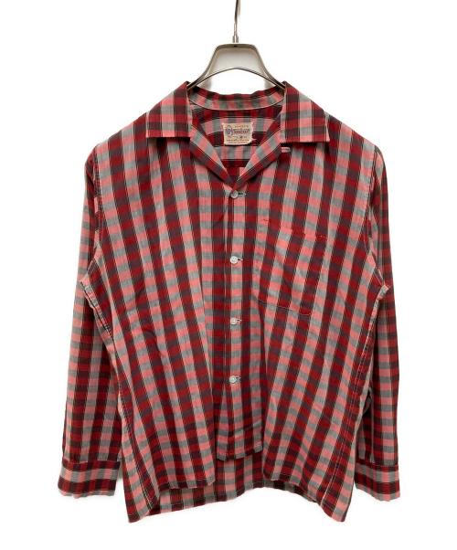 TOWN CRAFT（タウンクラフト）TOWN CRAFT (タウンクラフト) オープンカラーシャツ レッド サイズ:Mの古着・服飾アイテム