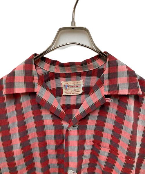 TOWN CRAFT（タウンクラフト）TOWN CRAFT (タウンクラフト) オープンカラーシャツ レッド サイズ:Mの古着・服飾アイテム