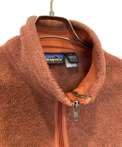 Patagonia SYNCHILLA（パタゴニア シンチラ）Patagonia SYNCHILLA (パタゴニア シンチラ) フリースベスト 25182 オレンジ サイズ:Mの古着・服飾アイテム
