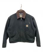 CarHarttカーハート）の古着「刺繍デトロイトジャケット」｜ブラック