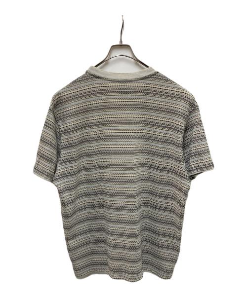 stussy（ステューシー）stussy (ステューシー) ボーダーTシャツ グレー サイズ:Lの古着・服飾アイテム