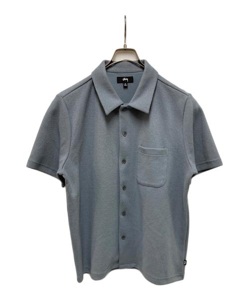 stussy（ステューシー）stussy (ステューシー) 半袖シャツ ブルー サイズ:Sの古着・服飾アイテム